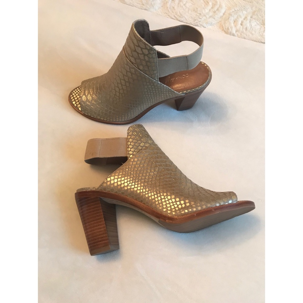 Donald J. Pliner Khloe Metallic Slingback Heels